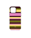 Green and Pink strips | iPhone case