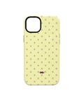 Polka dots | yellow and pink iPhone case