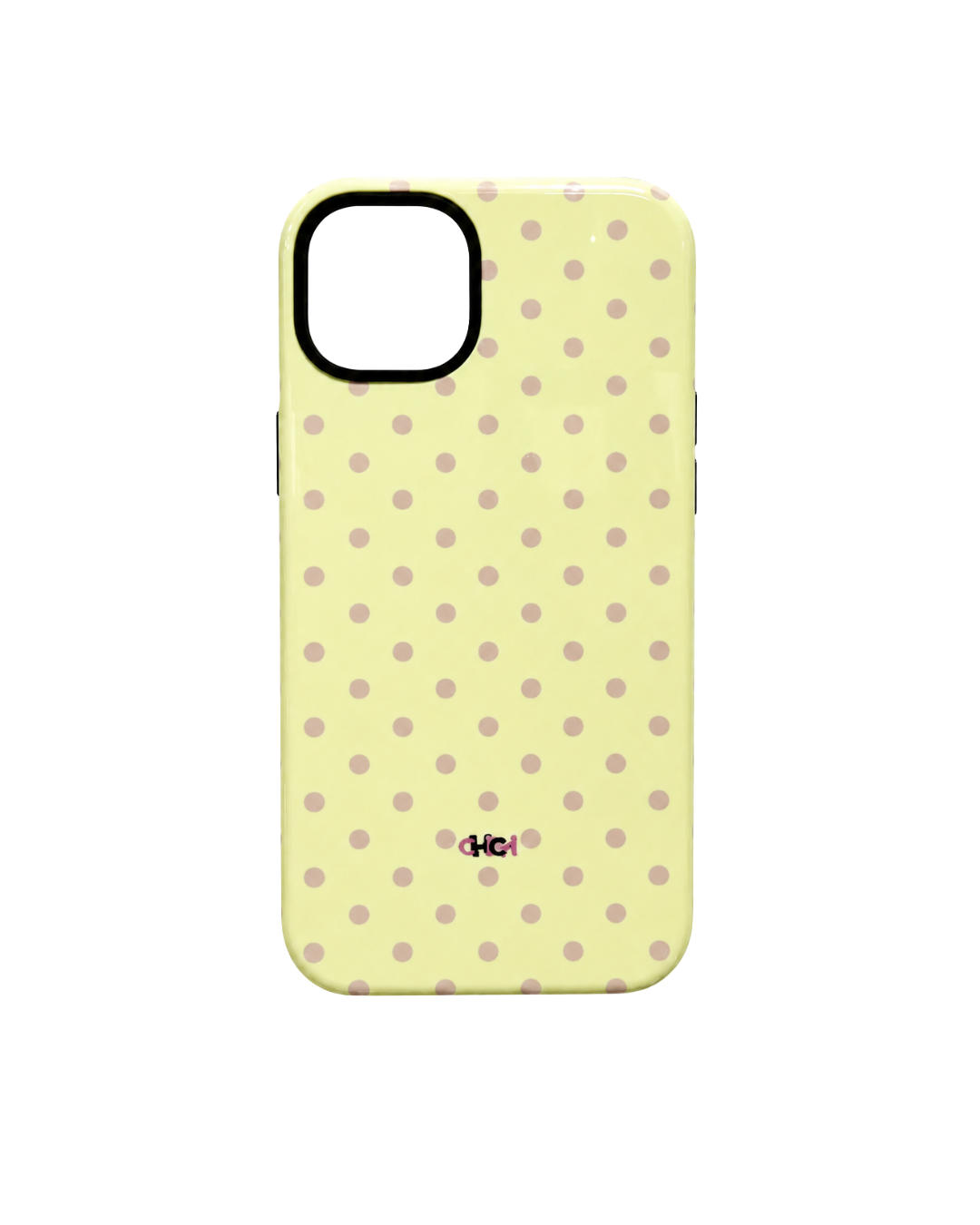 Polka dots | yellow and pink iPhone case
