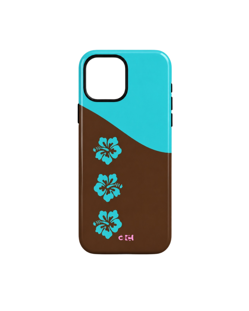 Brown and Turquoise | iPhone case
