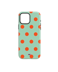 Blue and Orange dots | iPhone case