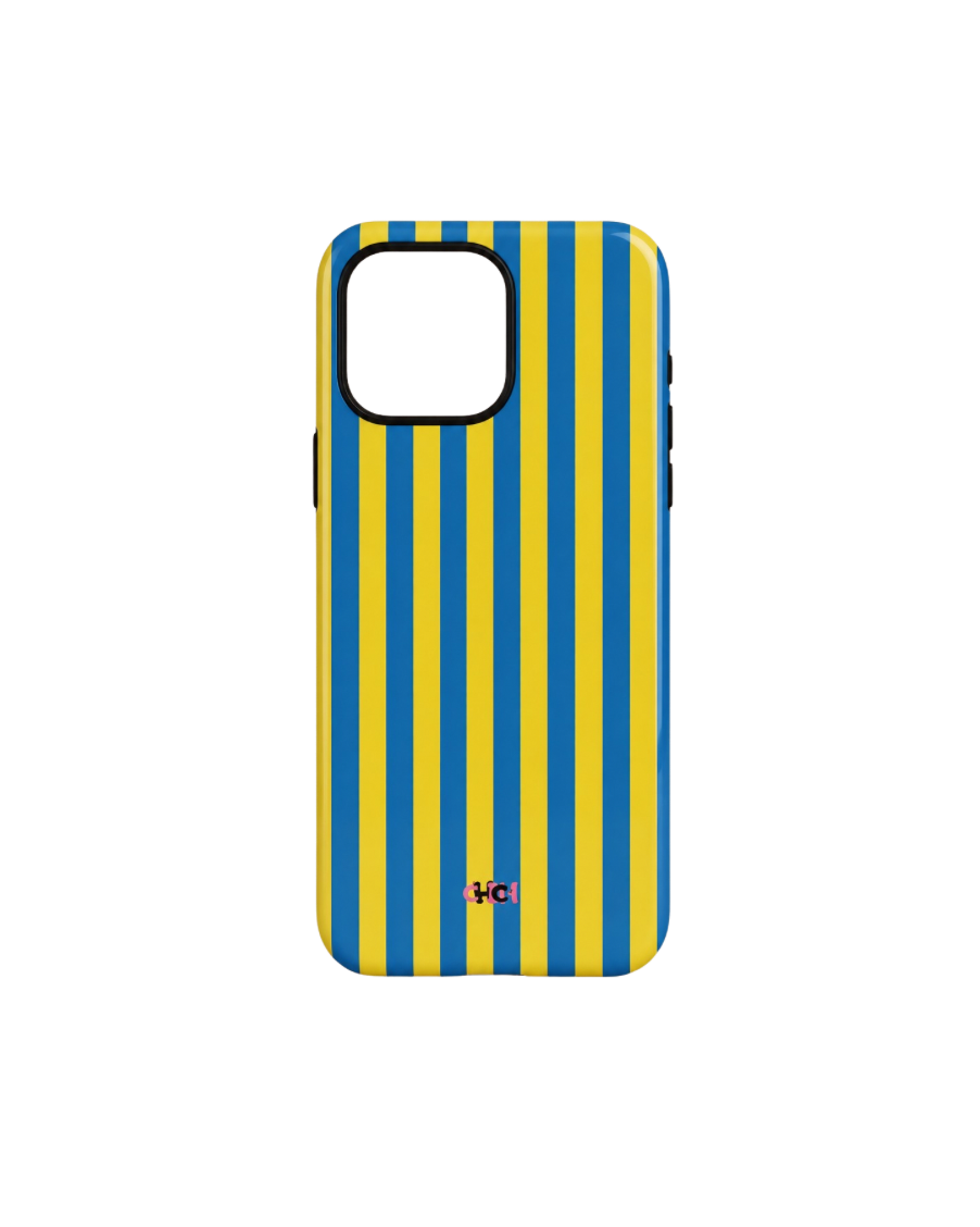 Blue and yellow strips | iPhone case